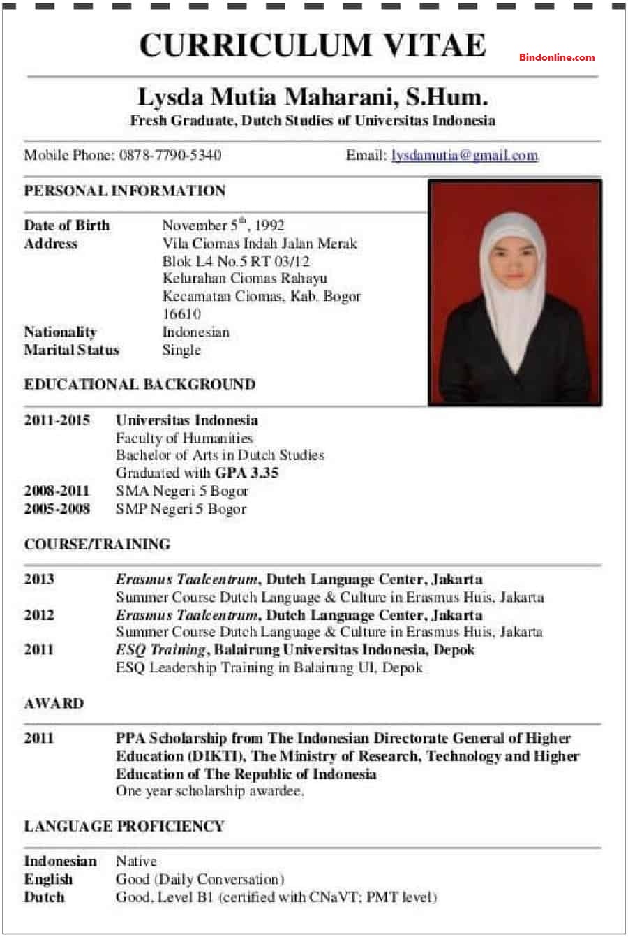 Contoh Sertifikat Dalam Bahasa Inggris Gawe Cv - Riset